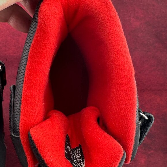 TOTES SAGE KIDS BLACK RED WATERPROOF WINTER BOOTS BOYS SIZE 2 MED - Picture 9 of 11